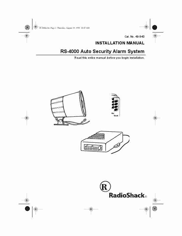 Radio Shack Home Security System RS-4000-page_pdf